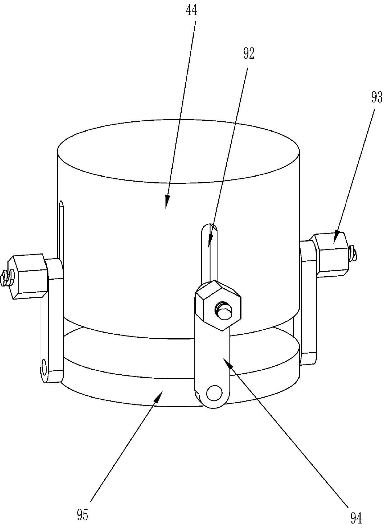 Automatic almond hull-breaking machine