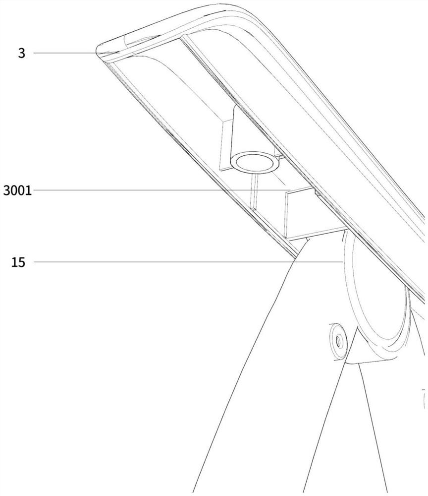 Deck chair with electric massage device