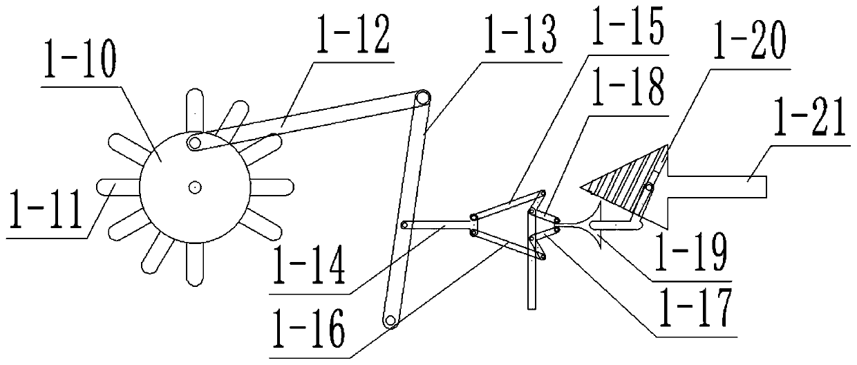 A sorting device for construction waste