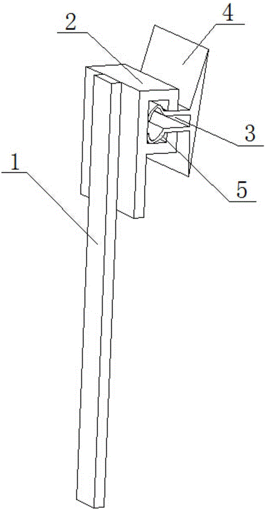 Jointing and fractioning tool for glass of passenger car