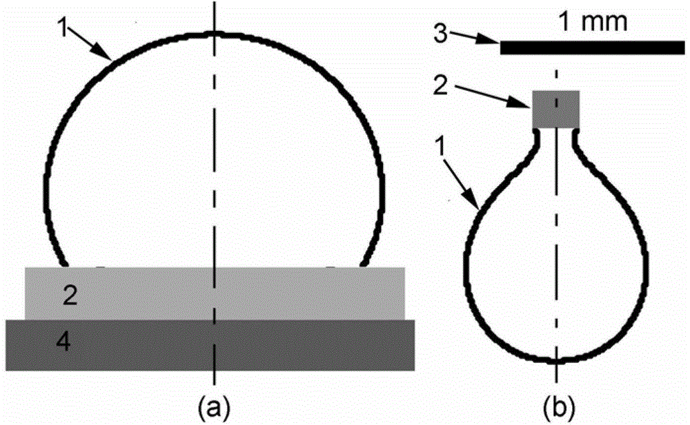 Method for measuring liquid surface tension based on axisymmetrical liquid drop profile curve and volume