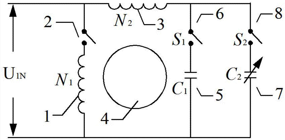 Control method for inhibiting single-phase capacitor run motor vibration noise