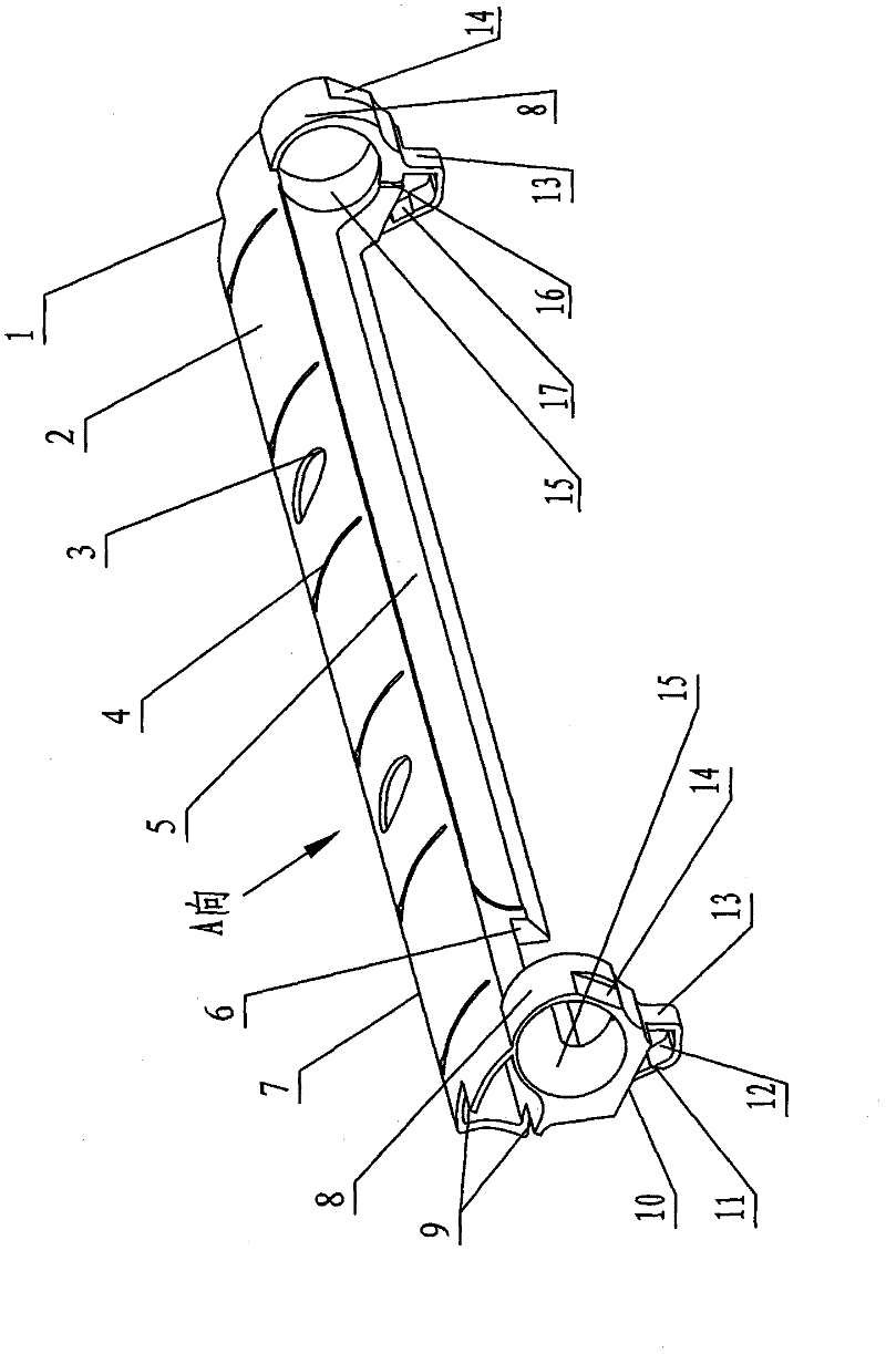 Integrated profile tube of compact spinning device in ring spinning frame