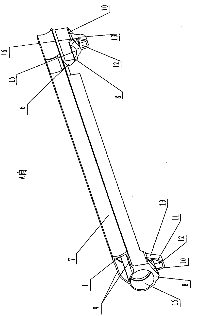 Integrated profile tube of compact spinning device in ring spinning frame