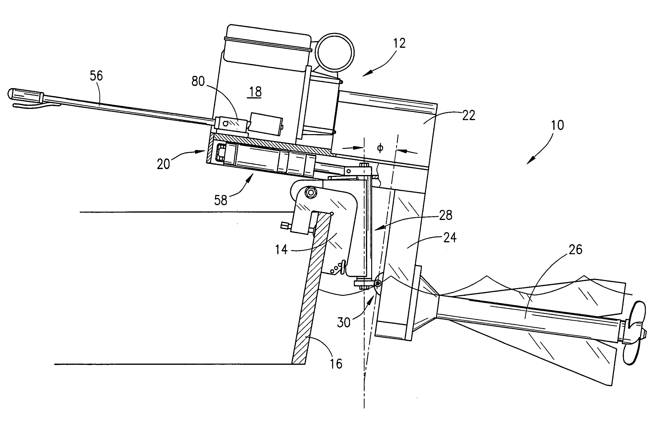 Method and apparatus for air cooled outboard motor for small marine craft