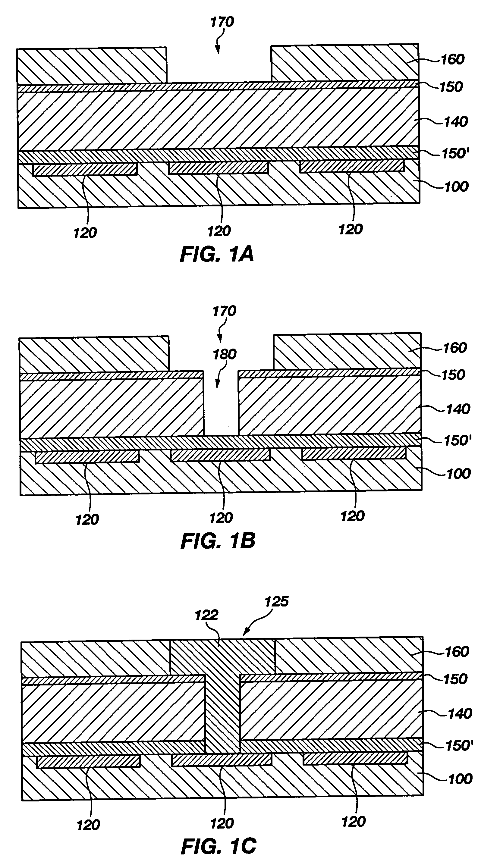Methods for improving metal-to-metal contact in a via, devices made according to the methods, and systems including the same