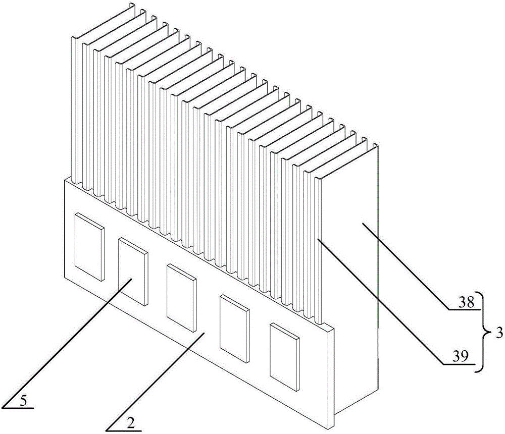 Heat superconducting fin type radiator and electrical device case