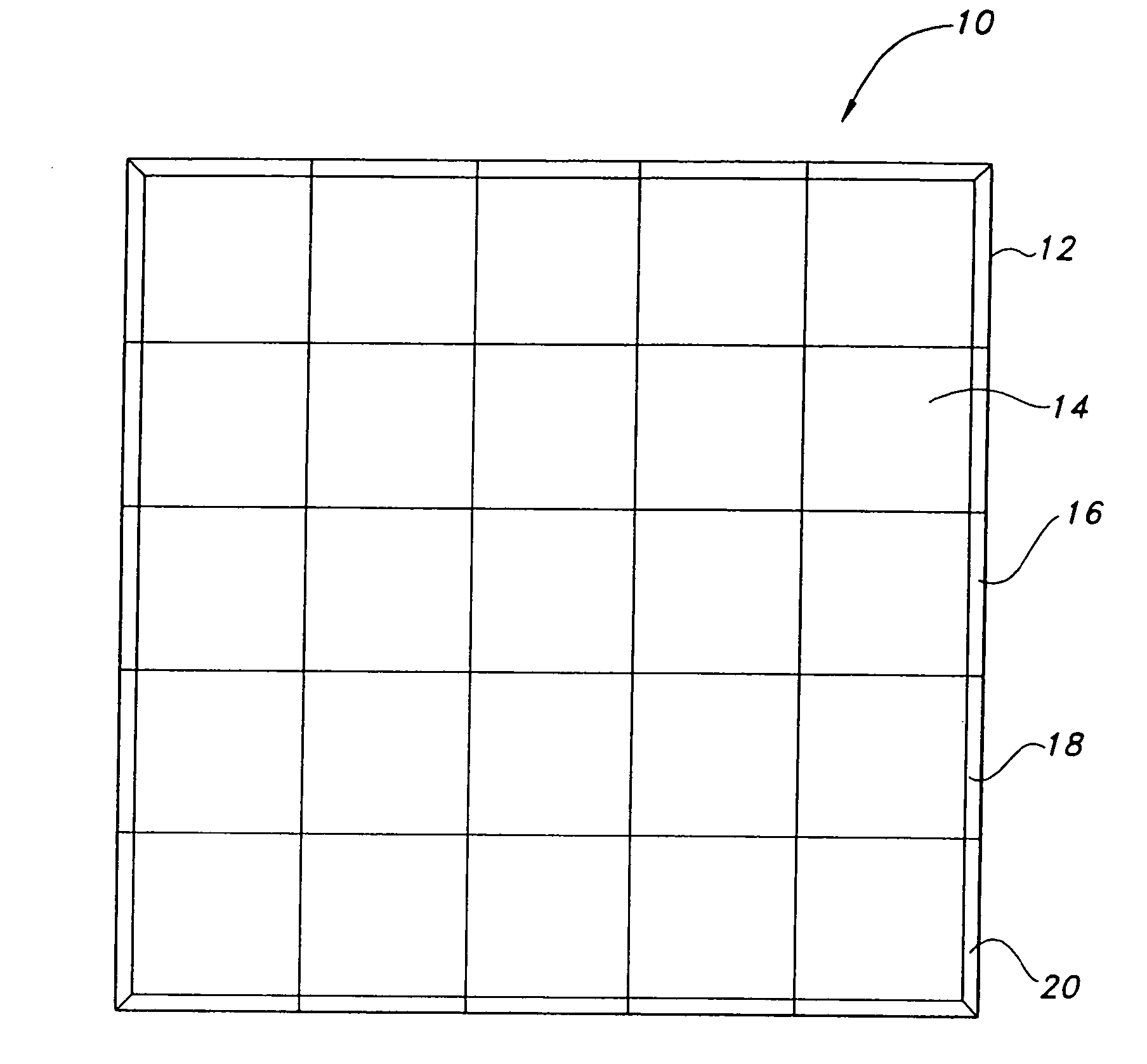 Modular frame area floor covering