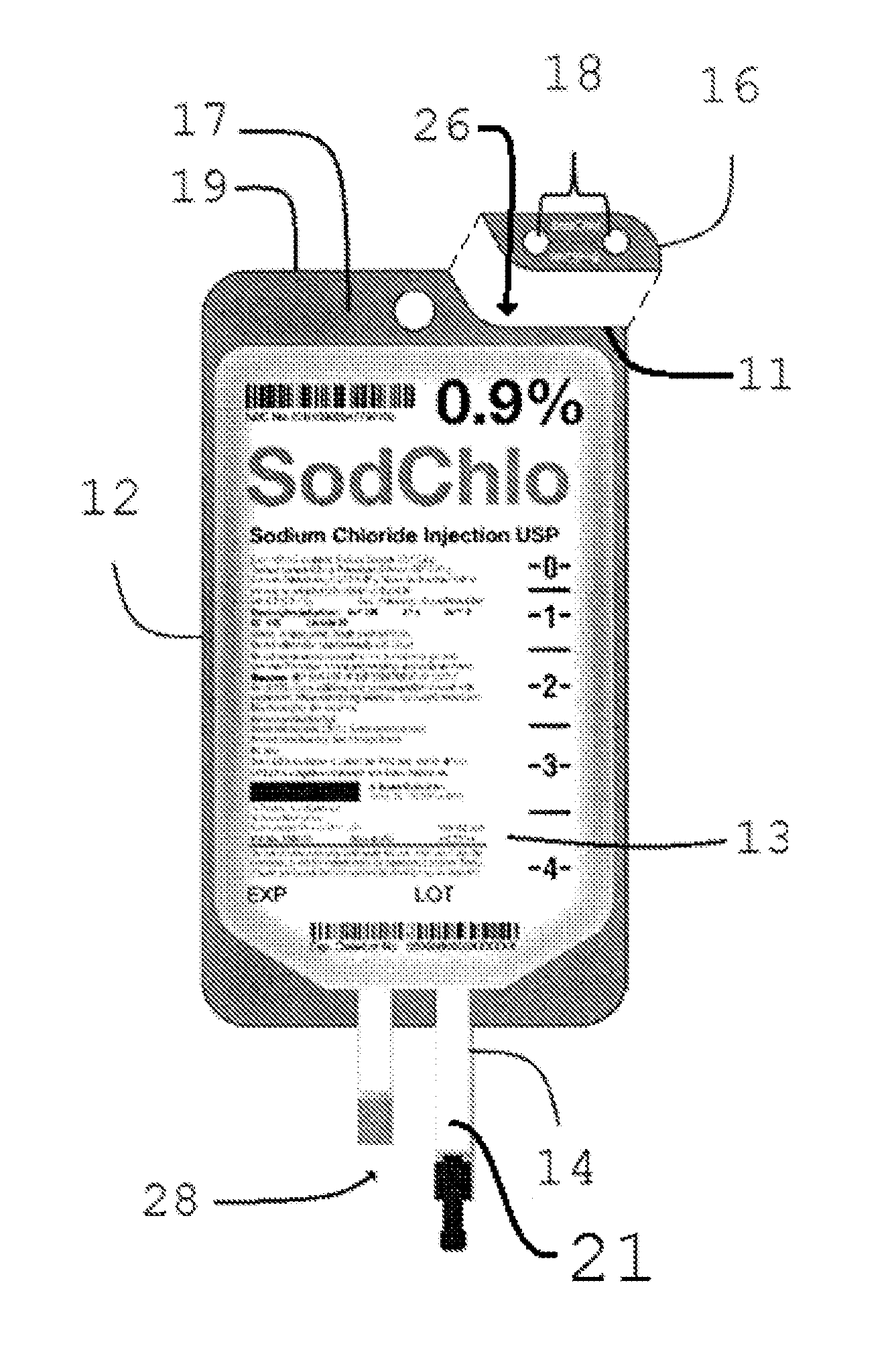 Intravenous bag labeling system