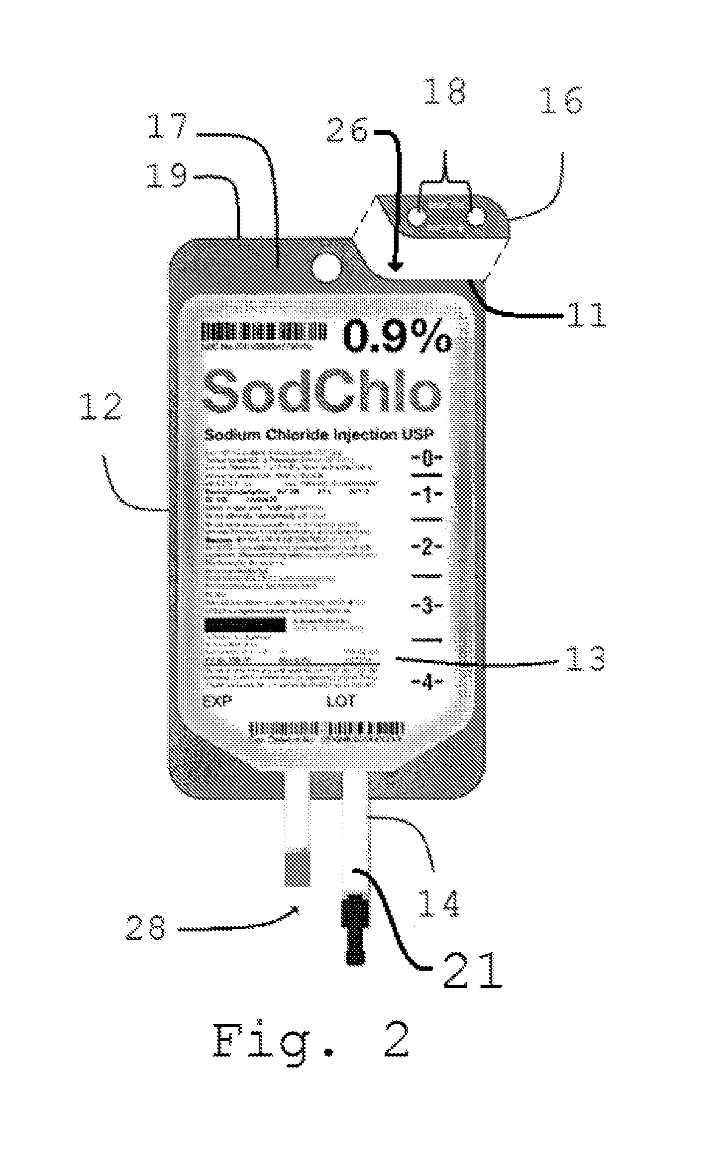 Intravenous bag labeling system