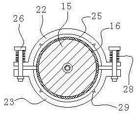 Electrode rotation electric conduction structure