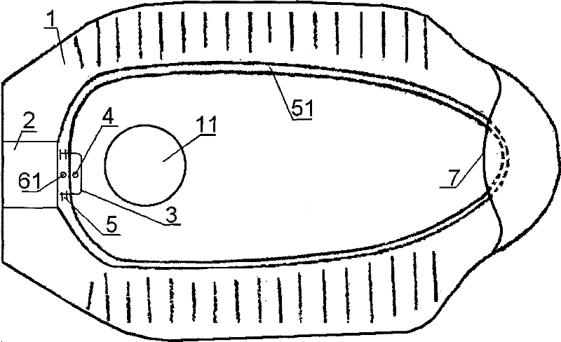 Water-trap type water-saving squatting pan