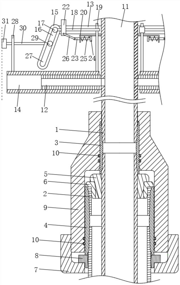 Tubing head and casing head device for oil development and using method thereof