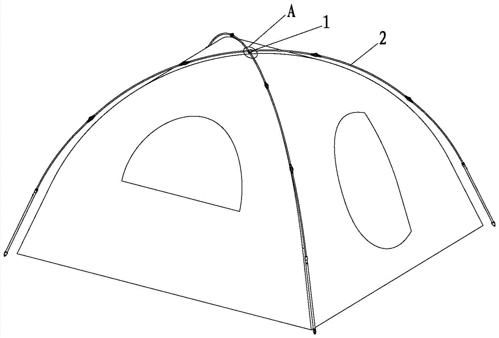 A simple tent support