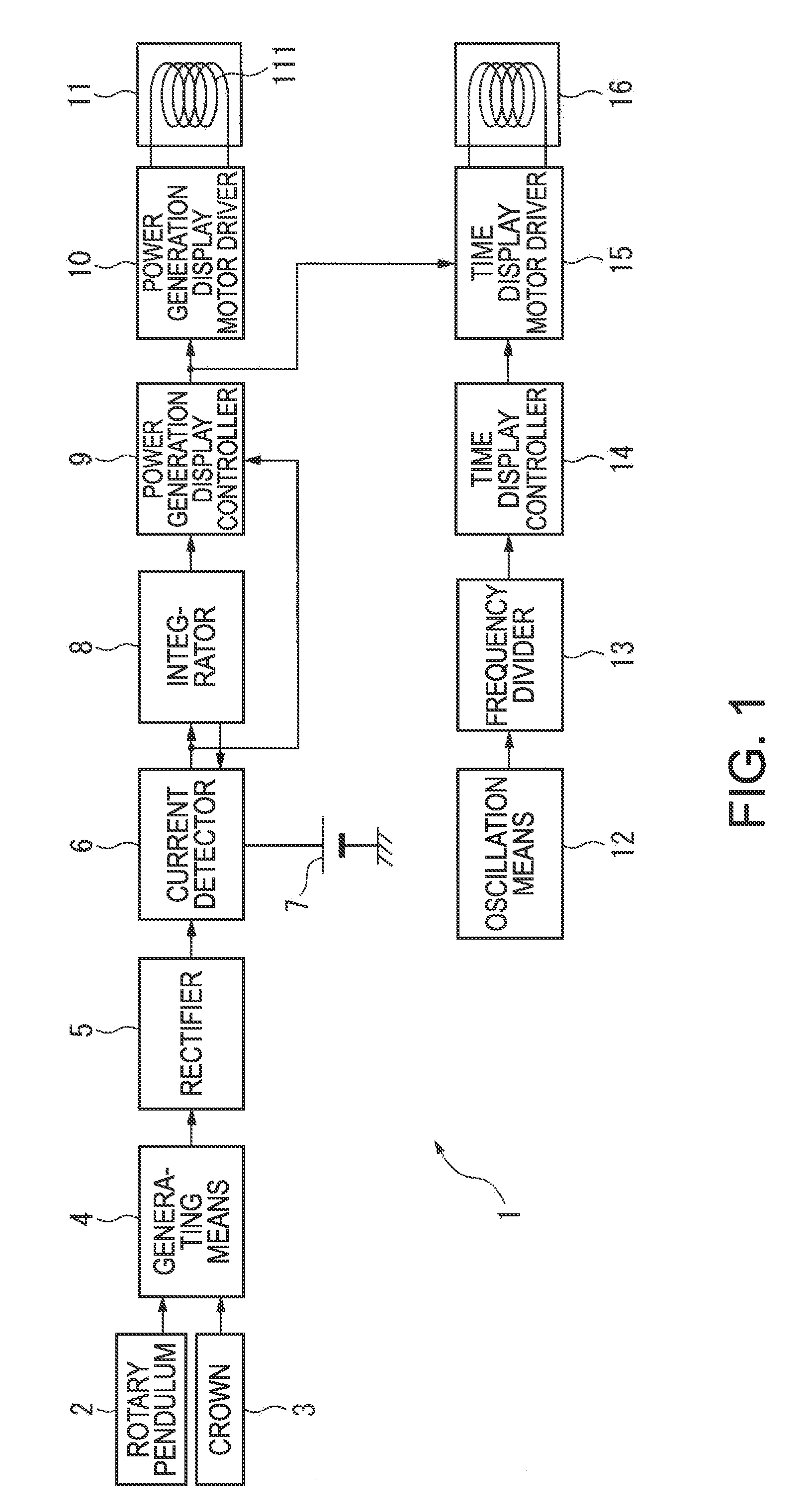 Electronic Timepiece with Generator Function