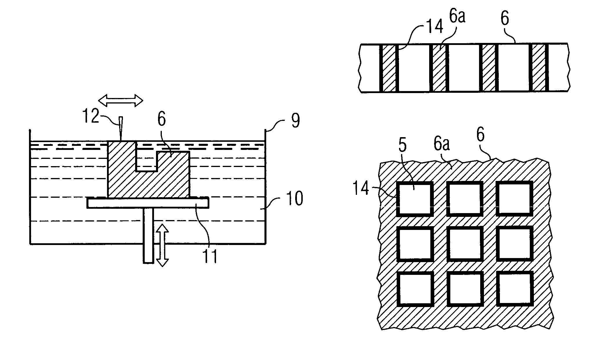 Antiscatter grid or collimator, and a method of production