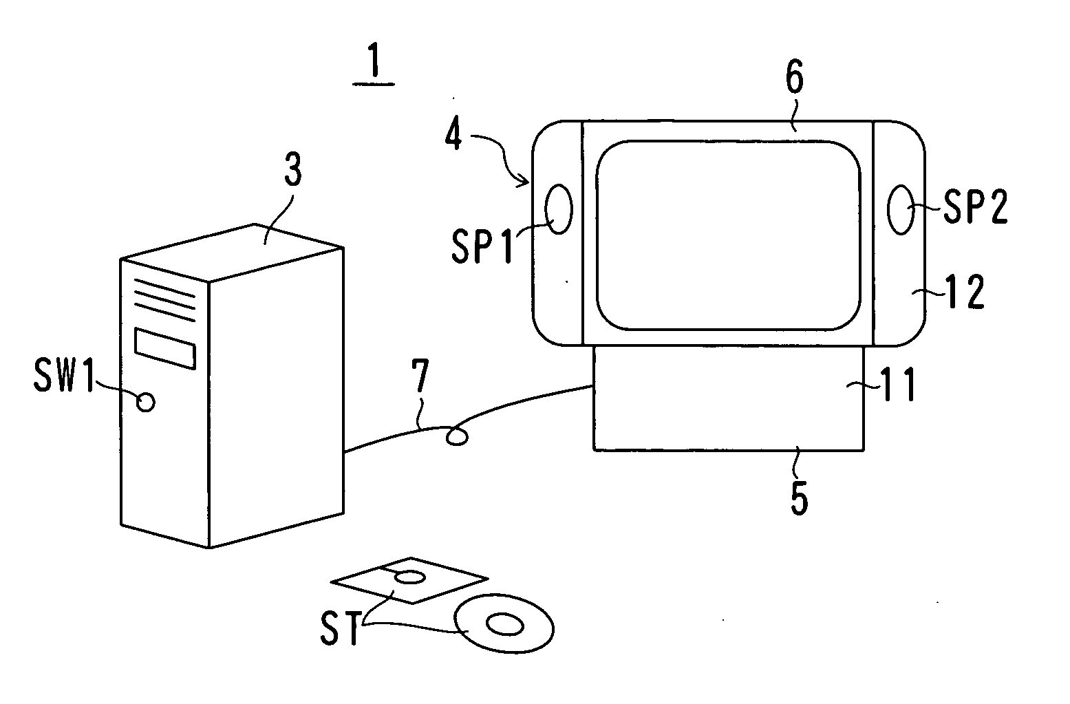 Method for controlling computer system having wireless display and computer system