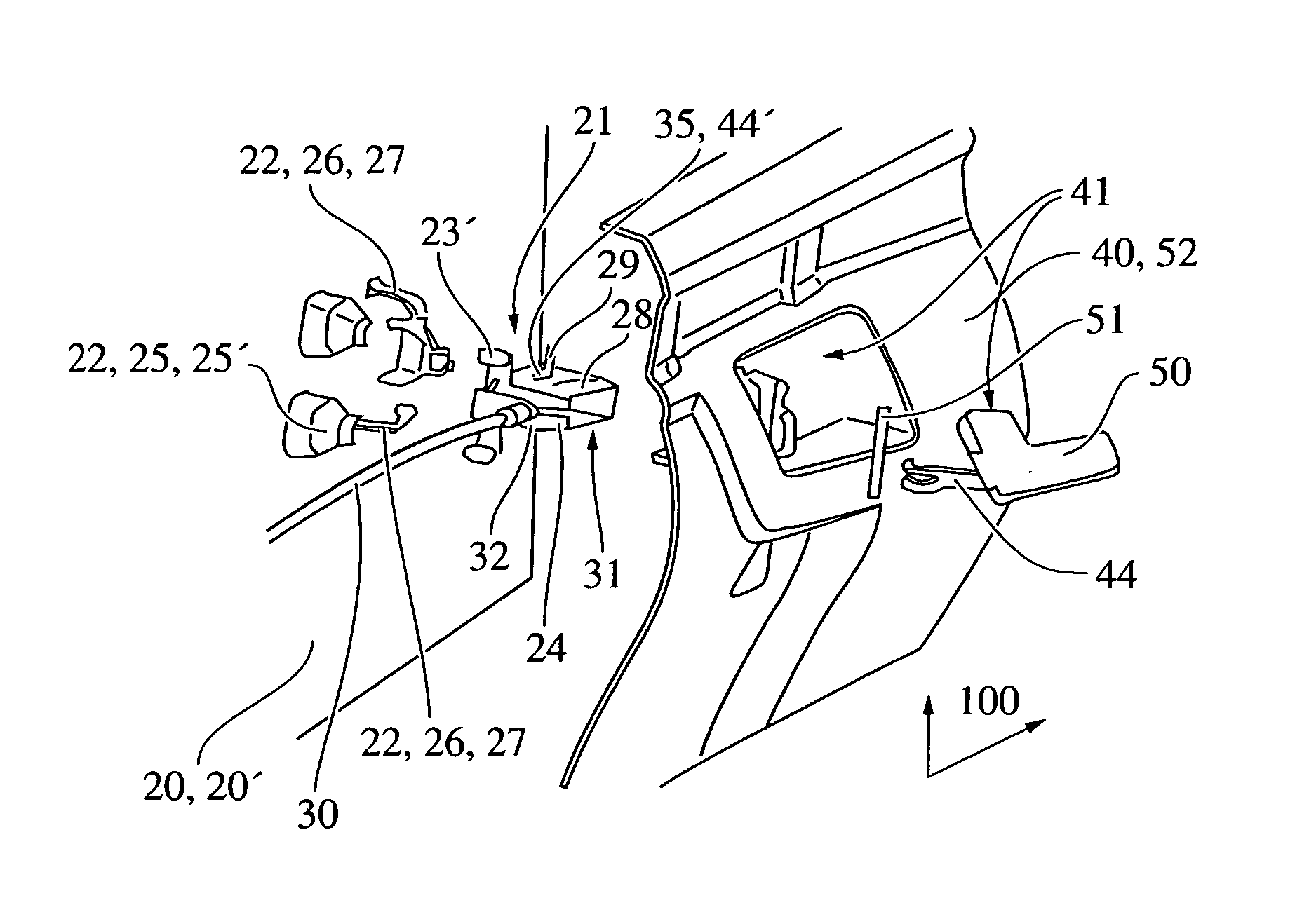 Door arrangement and assembly method for door arrangment