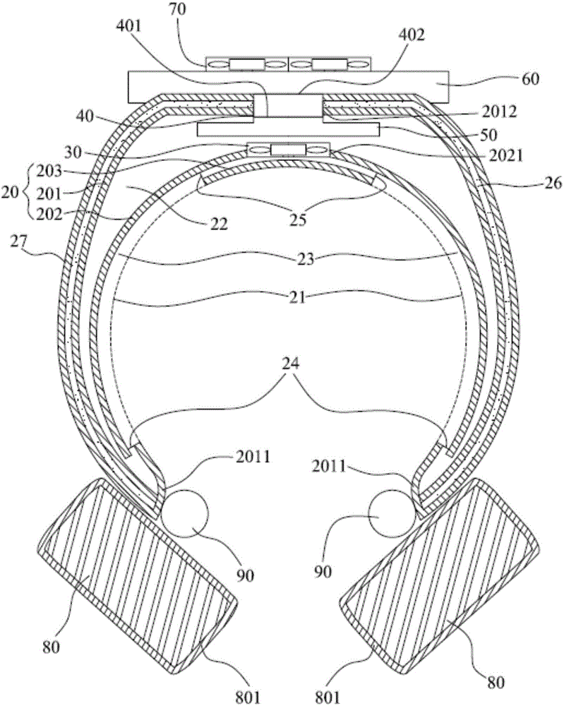 Air backflow structure and air-conditioning device provided with air backflow structure