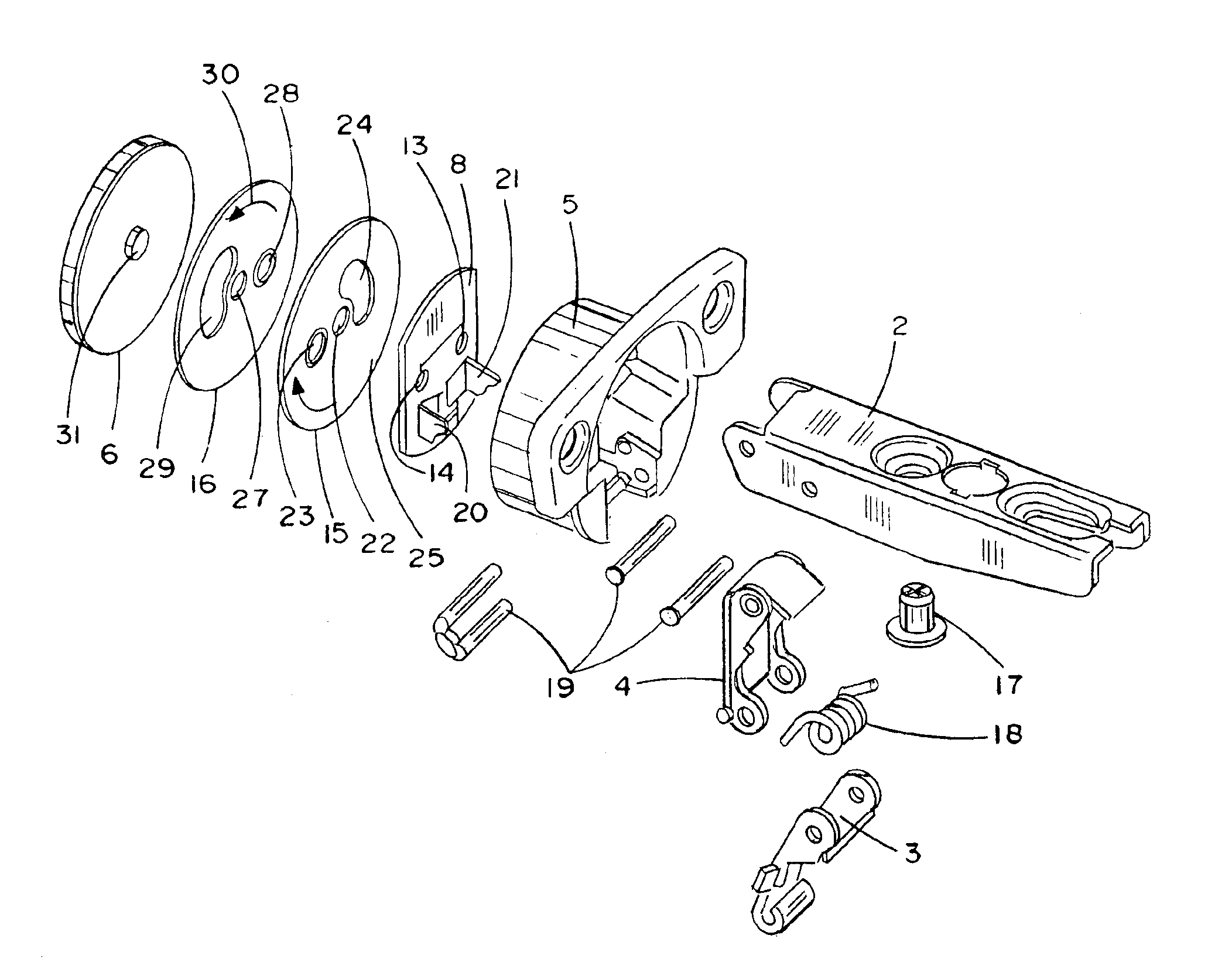 Cabinet hardware with braking and shock absorbing device