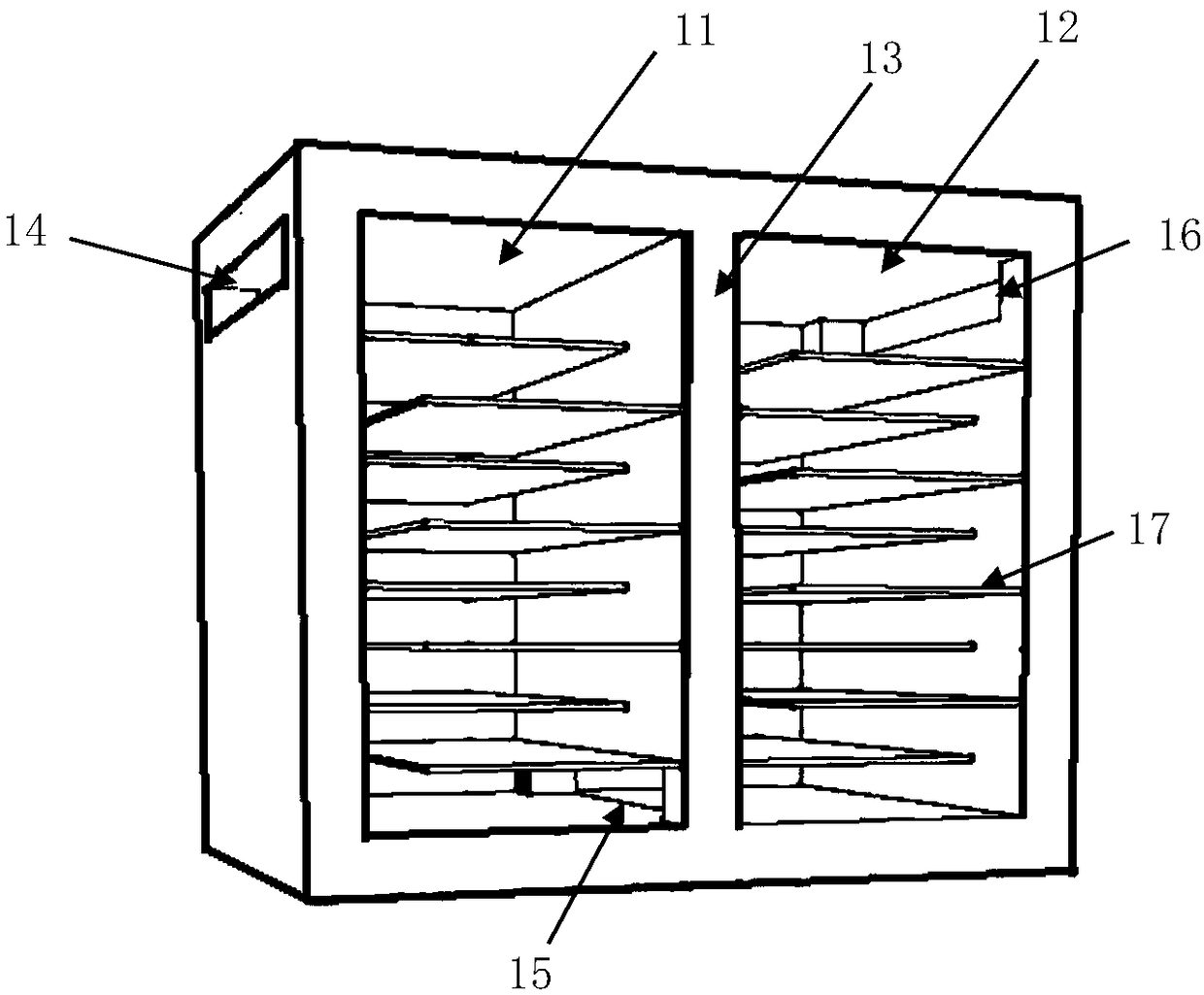 A device, system and method for automatically controlling the attenuation and discharge of medical radioactive wastewater