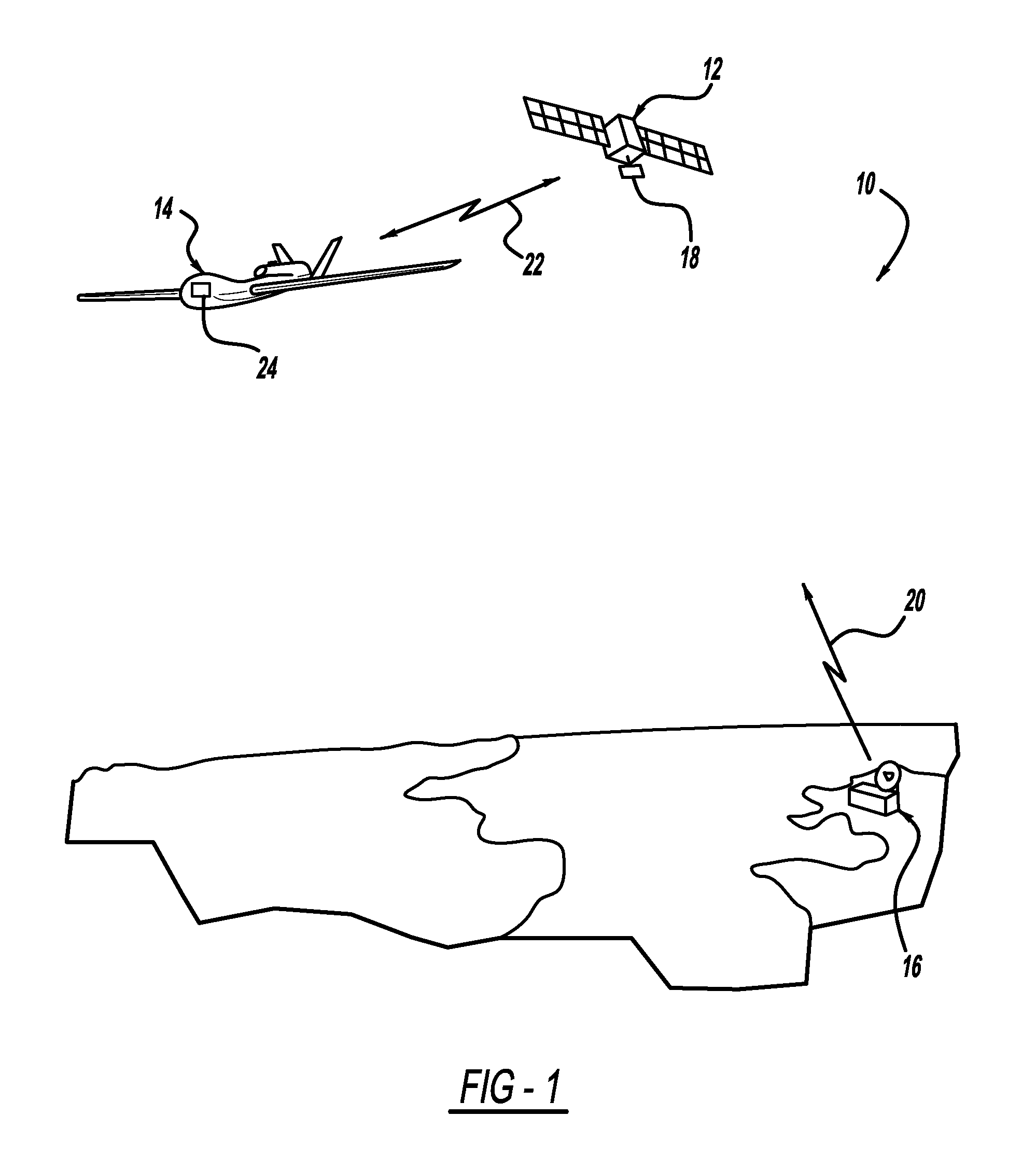 Method and apparatus for protected communications to high altitude aircraft