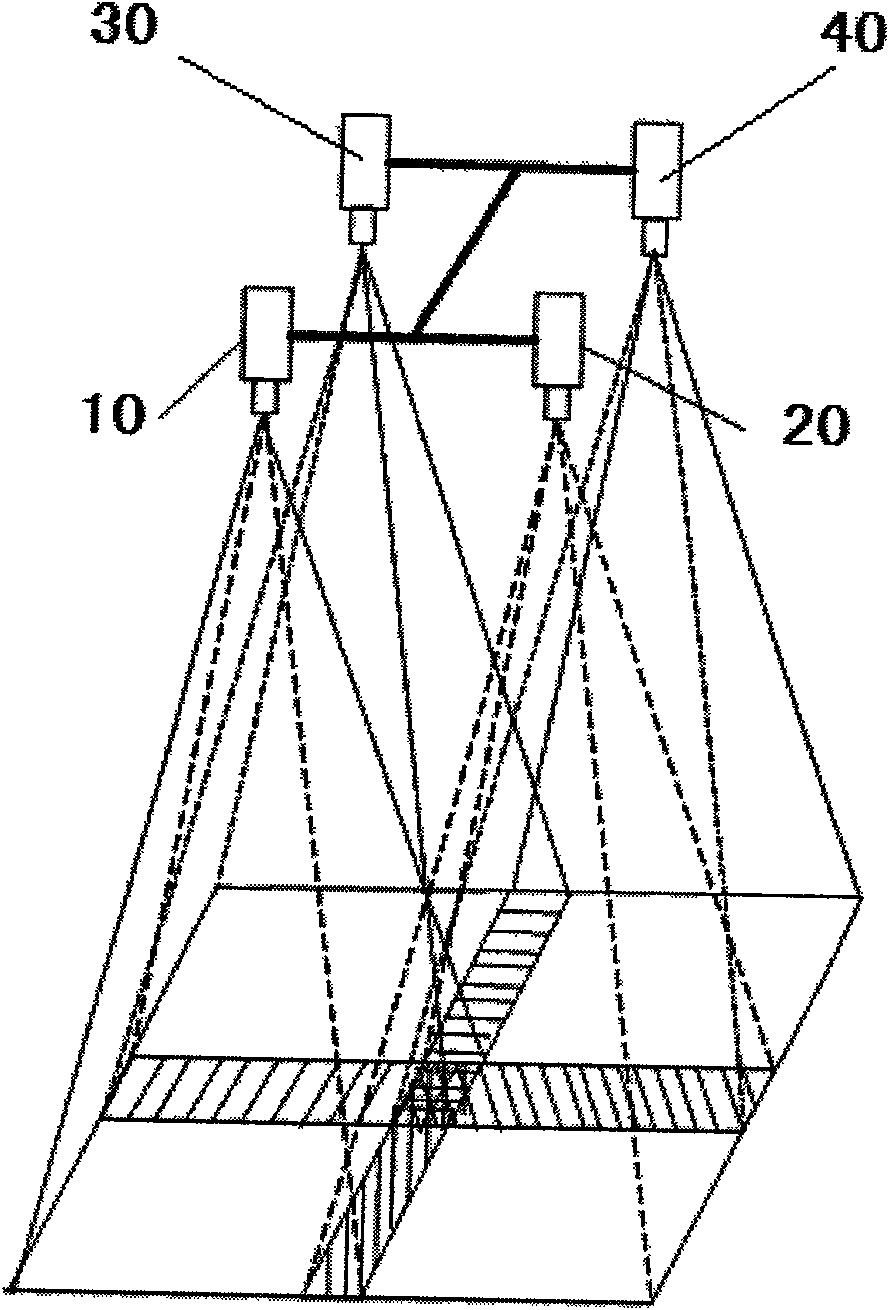 Device and method for high-resolution large-viewing-field aerial image forming