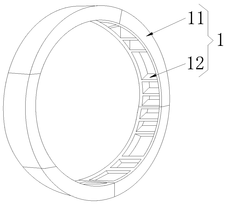 Steel pipe sheet negative ring structure and optimal design thereof