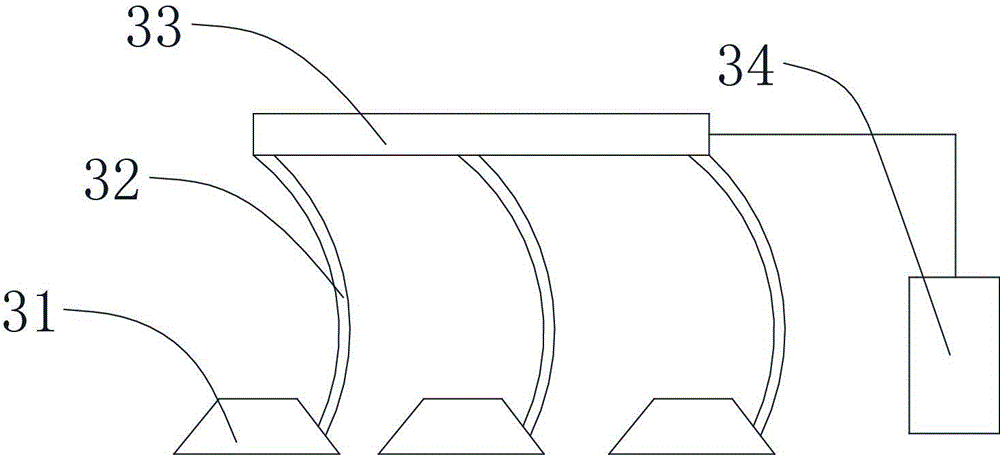 Building circular arc component perforating machine