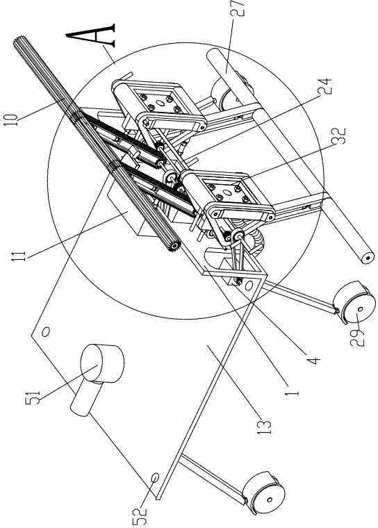 Wall face cleaning robot body device