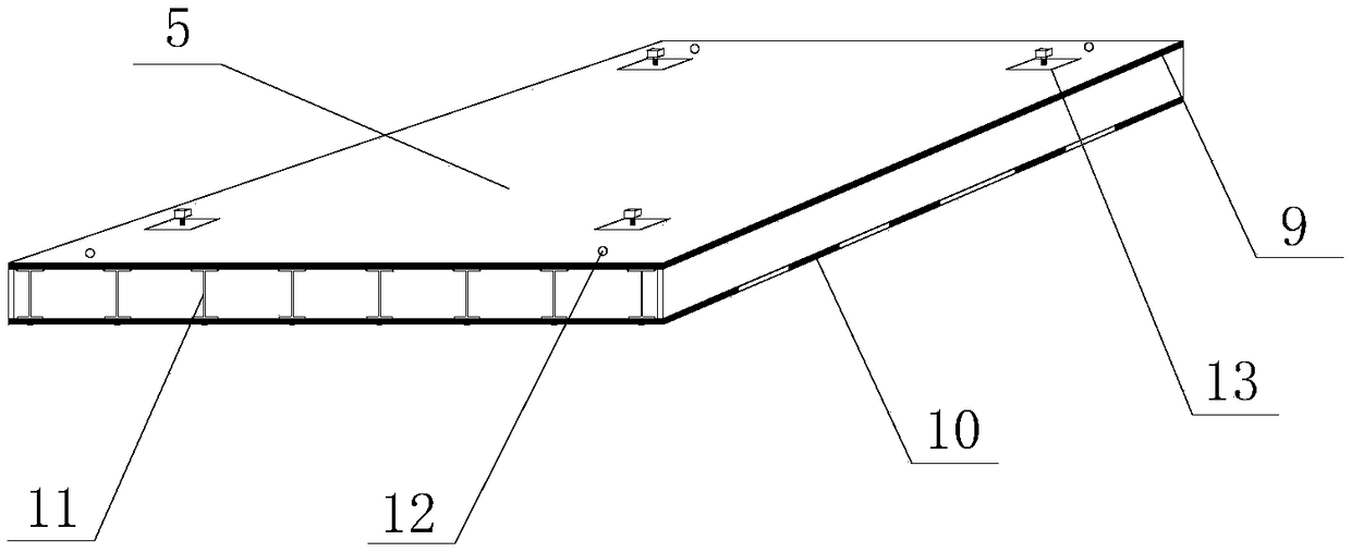 A construction method for transporting beams through railway transition