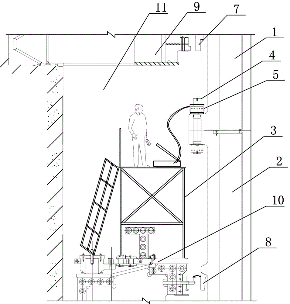 Vertical hydraulic turbine set shaft system adjusting method