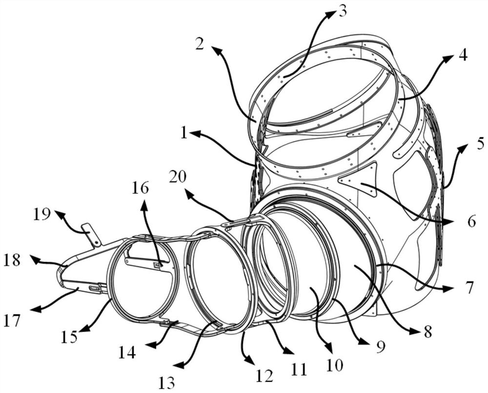 Upper limb limiting mechanism of space suit