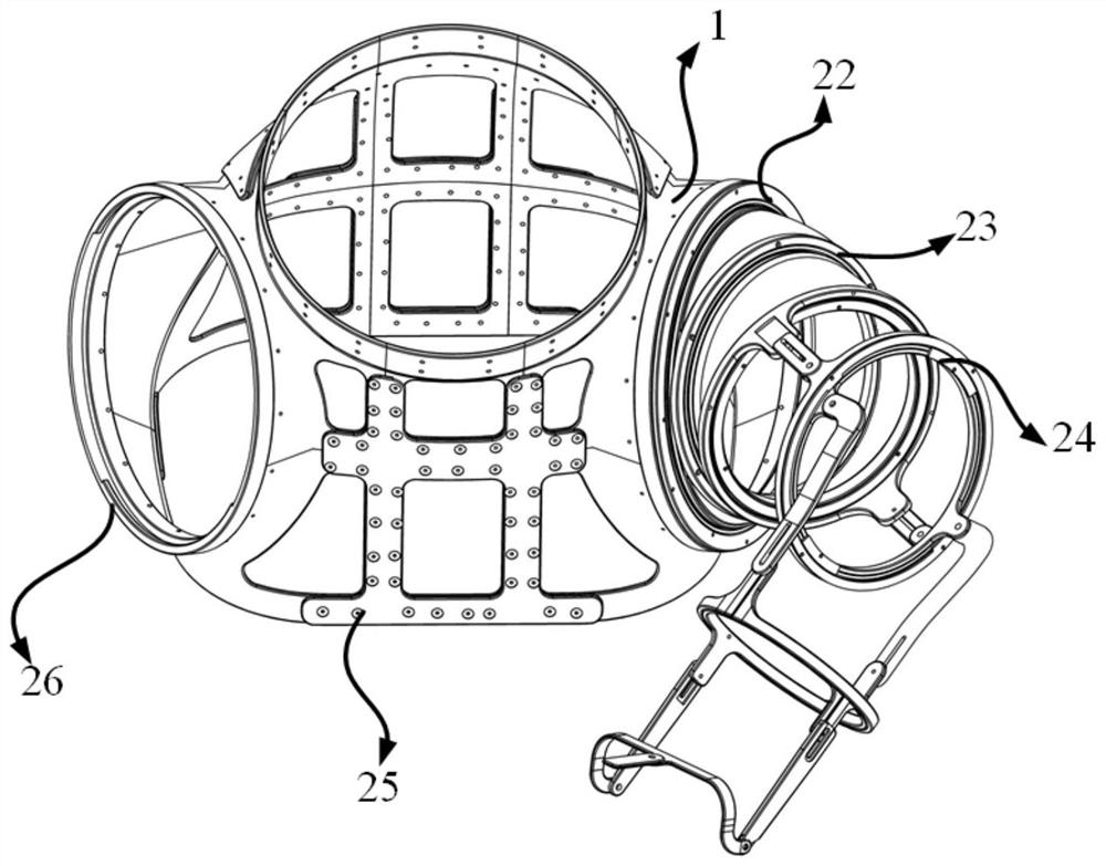 Upper limb limiting mechanism of space suit