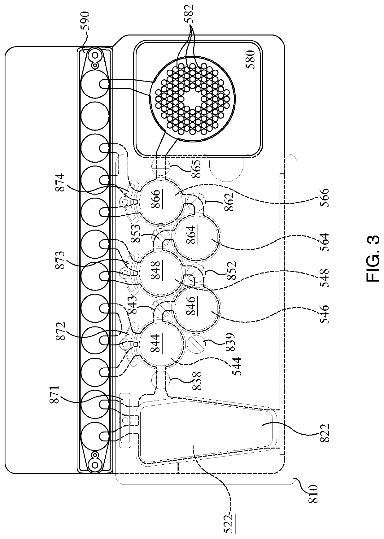 Systems and methods for point of use evacuation of an array