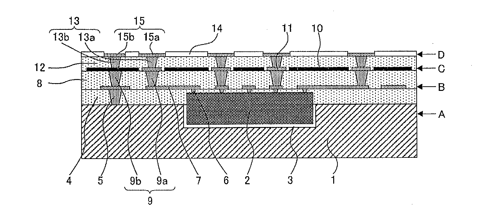 Substrate with built-in functional element