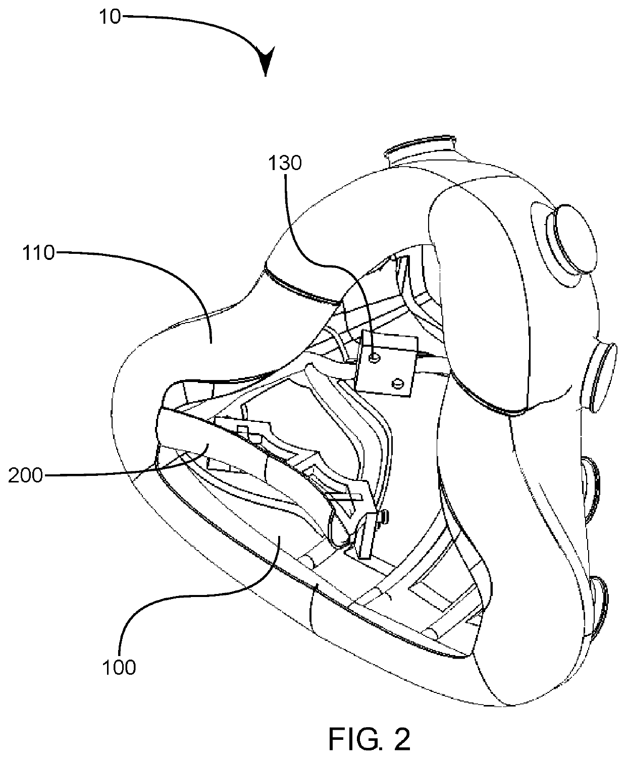 Facial mask with internal intermediate maxilla support for use with ventilation and positive air pressure systems