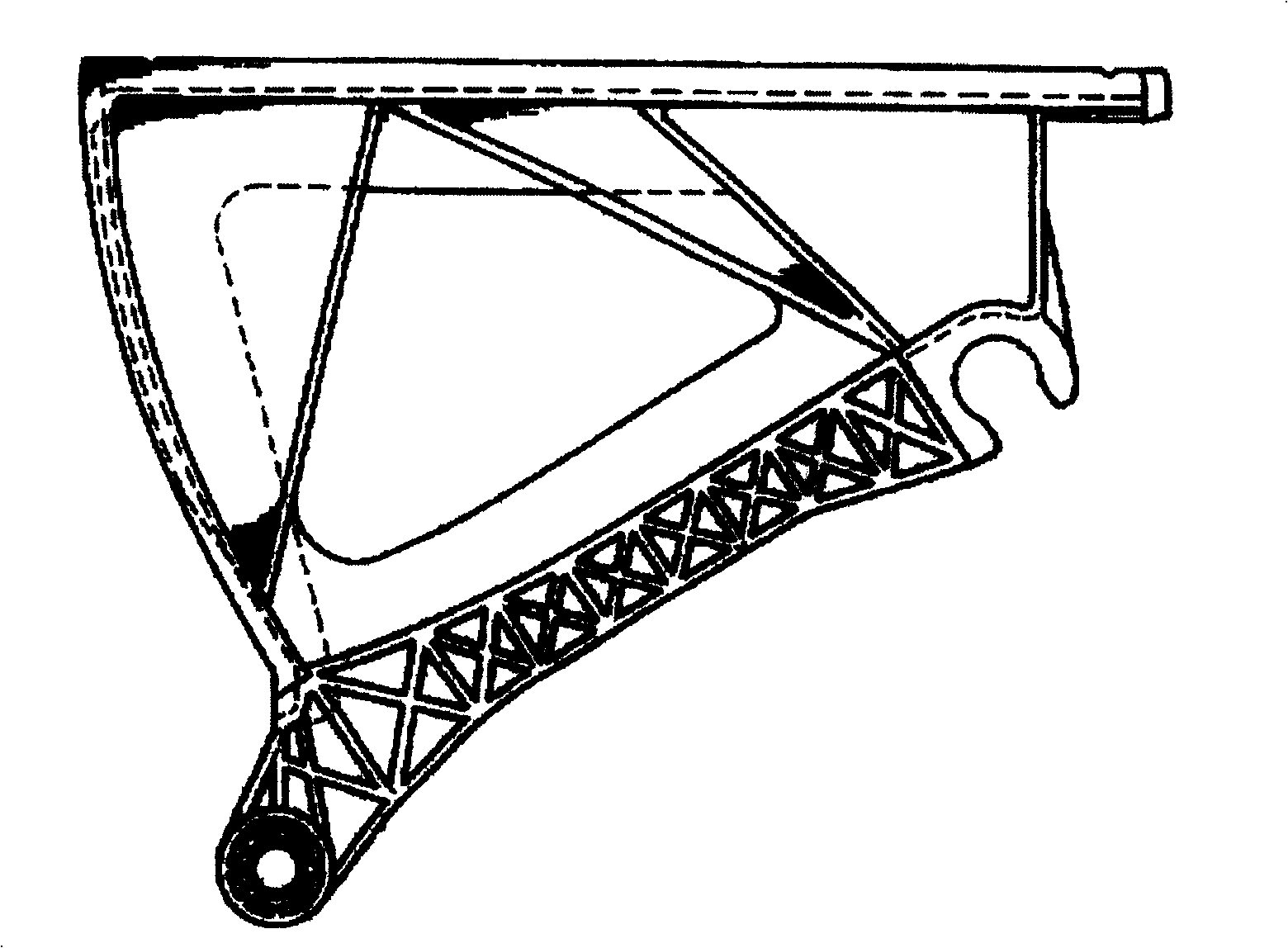 Plastic stair step of automatic staircase