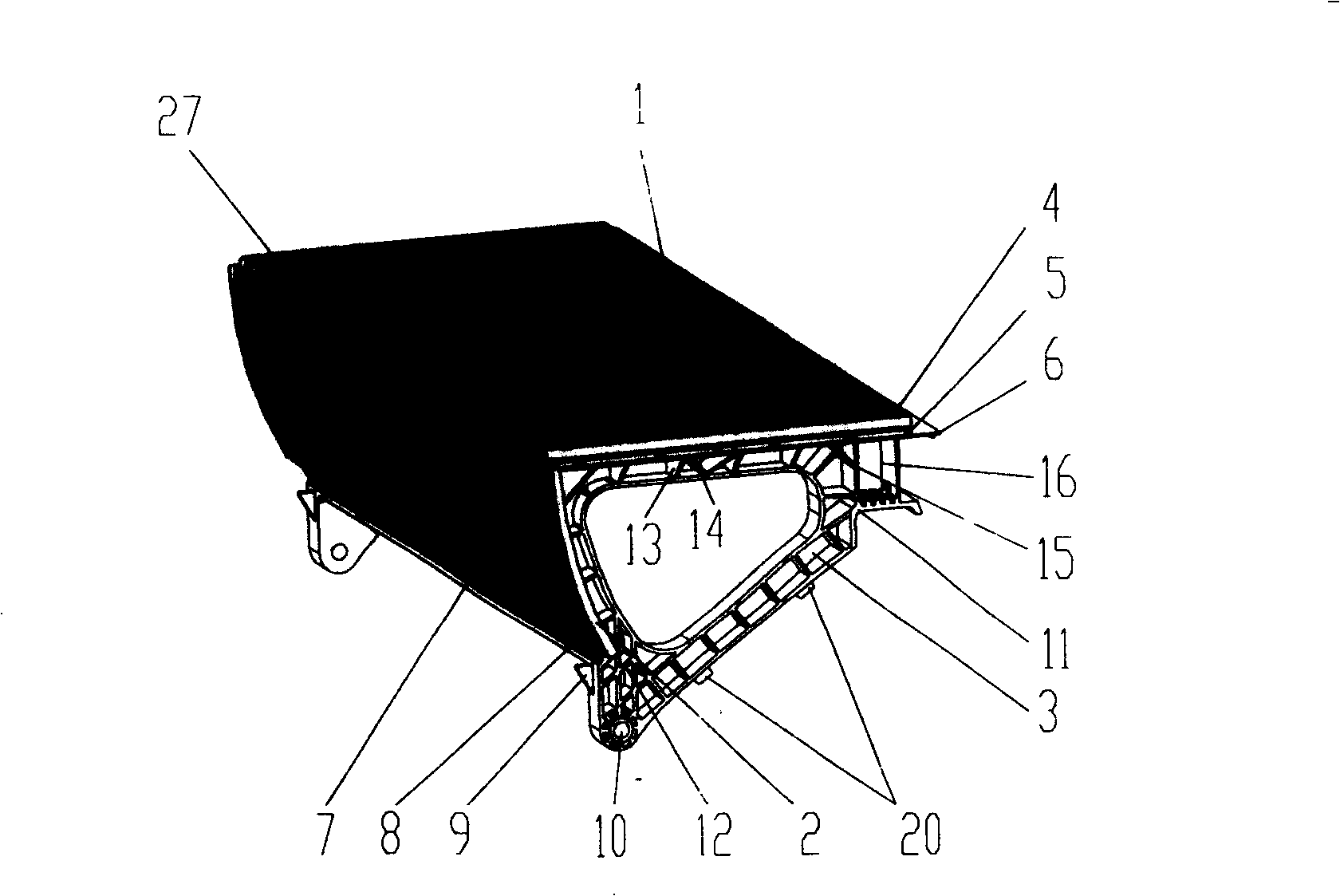 Plastic stair step of automatic staircase