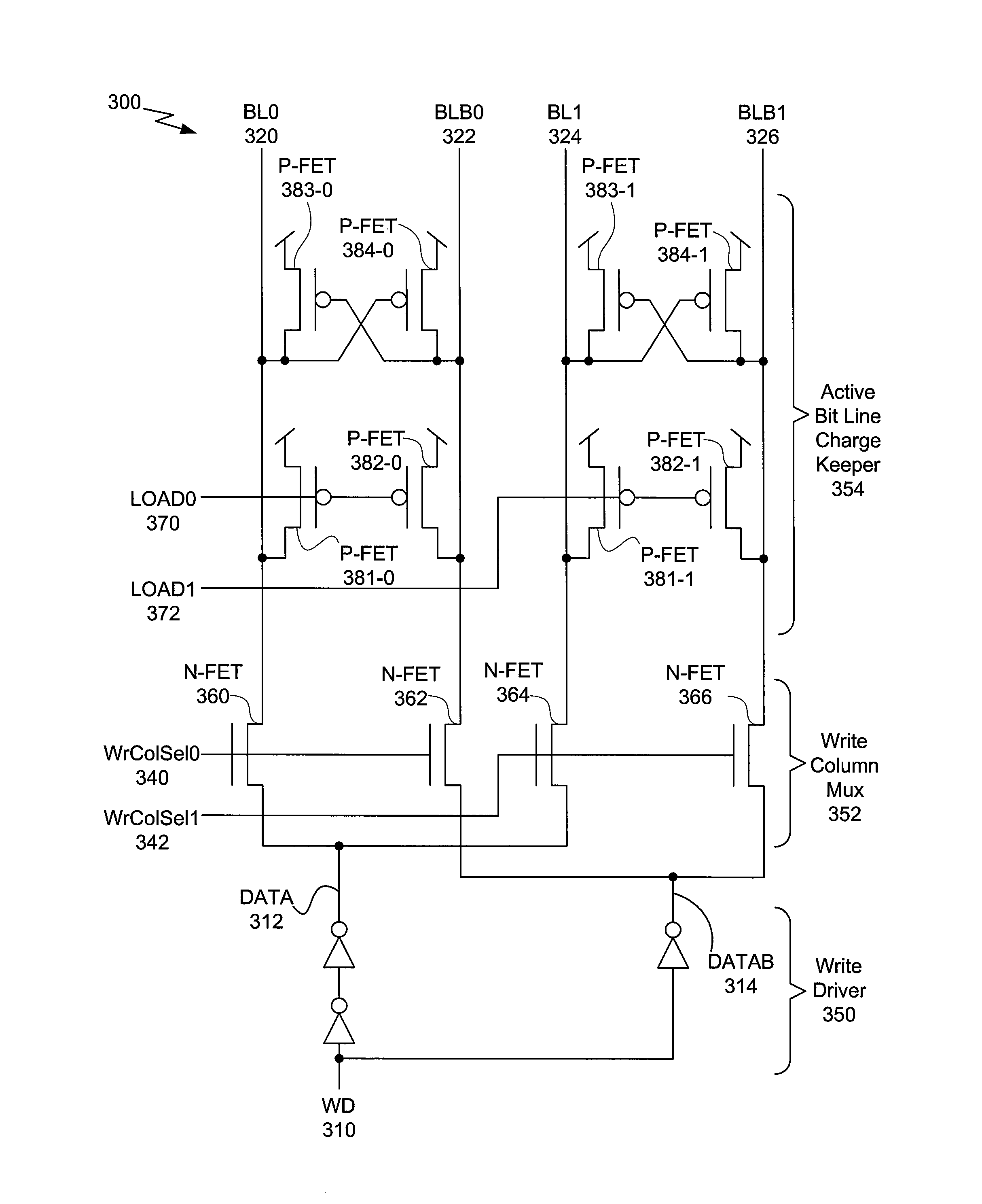 Active bit line charge keeper