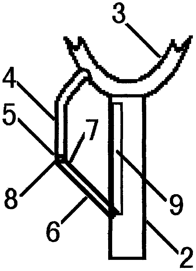 Clothes hooking prevention structure of clothes holding rod hook