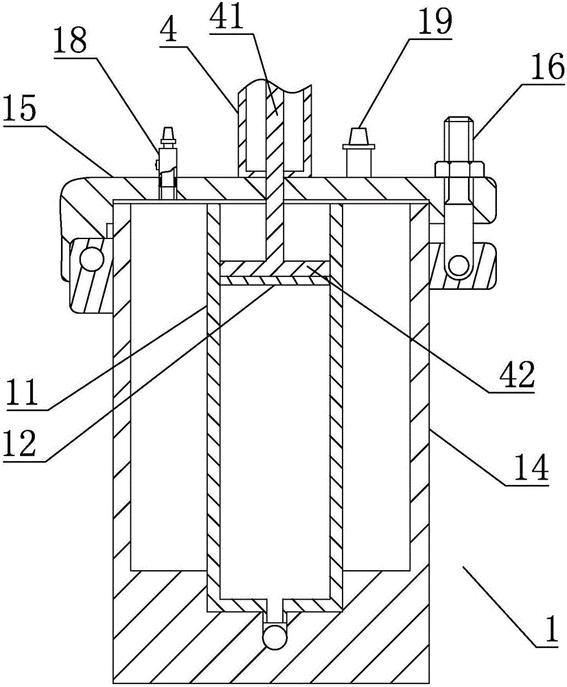 Glue dispenser for glue filling of air cylinders