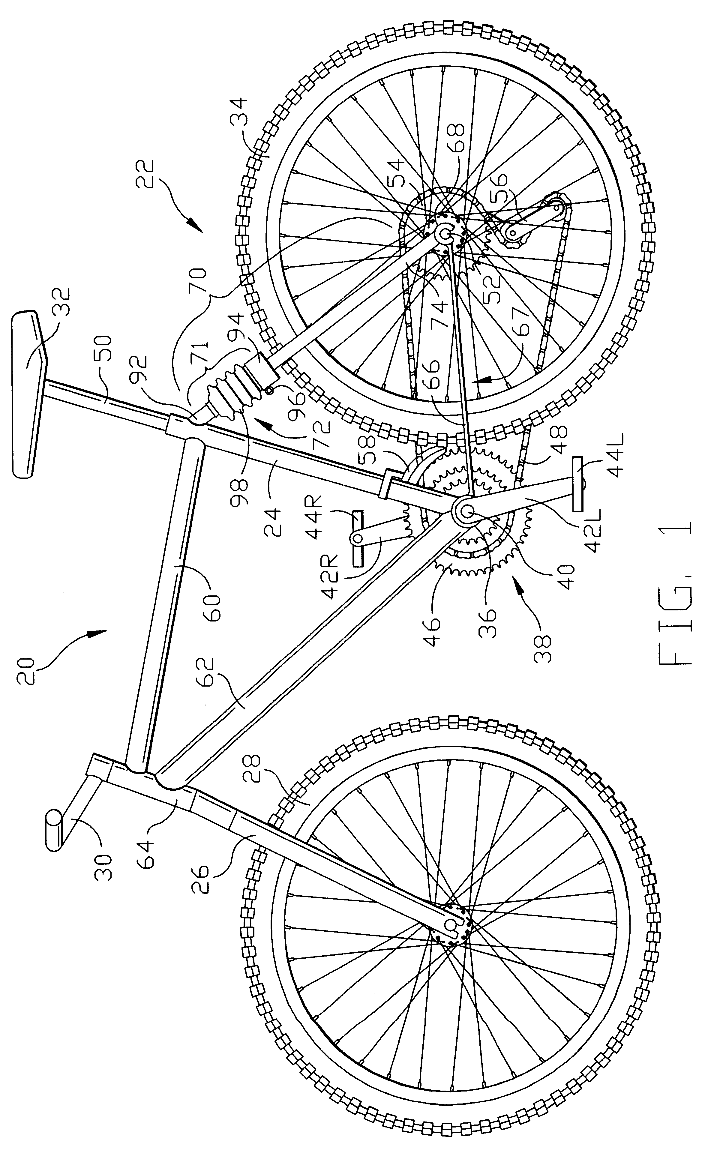 Pivotless rear suspension system for bicycles