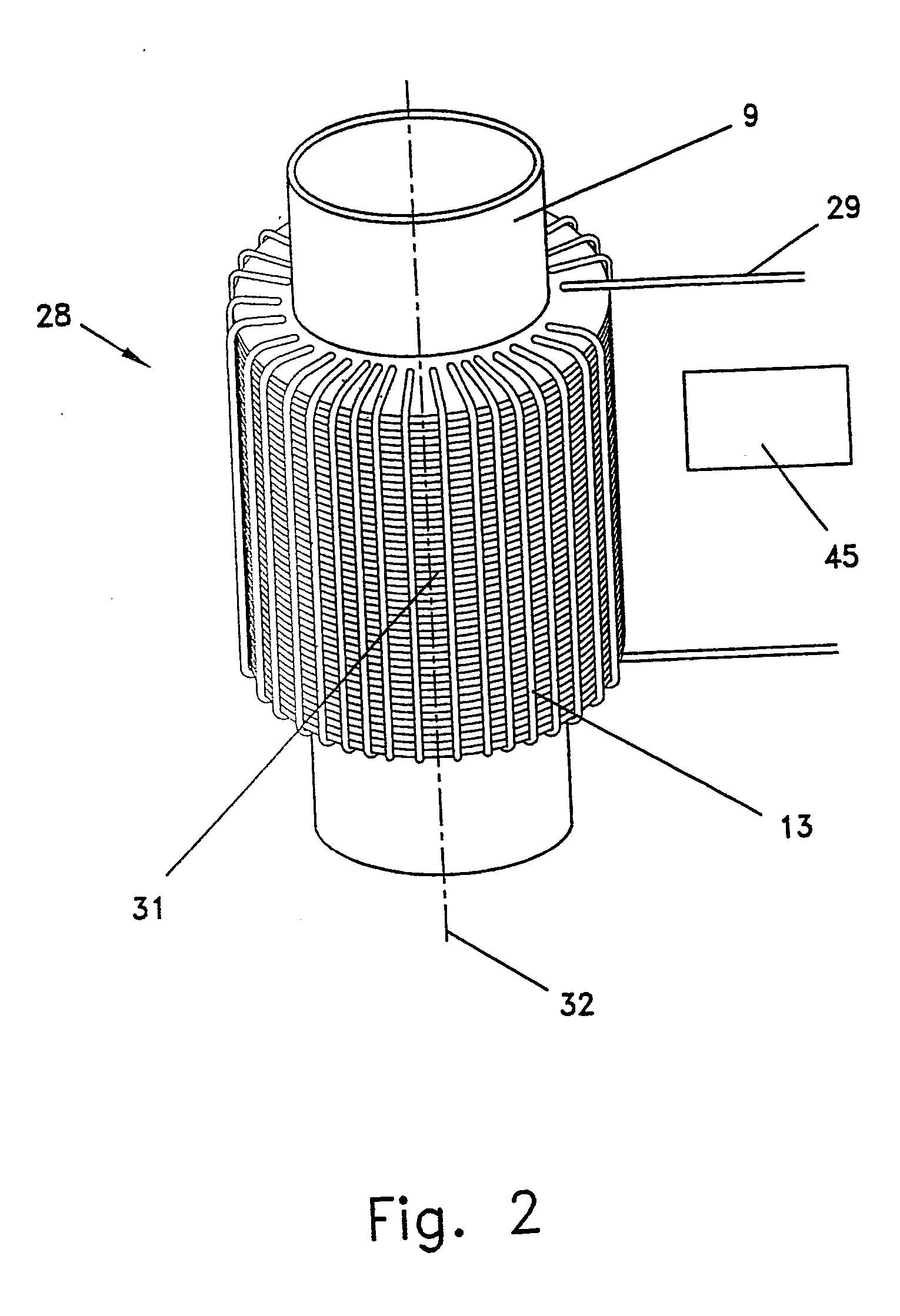 Ultrasonic reactor and process for ultrasonic treatment of materials