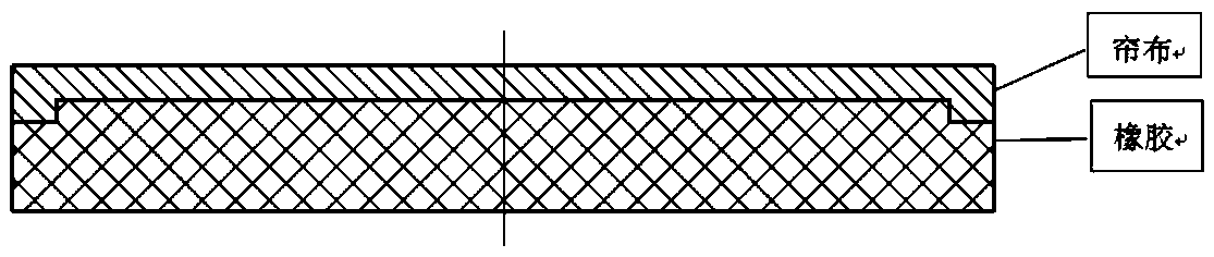 Composite rubber mat for pot bearing, and production method thereof
