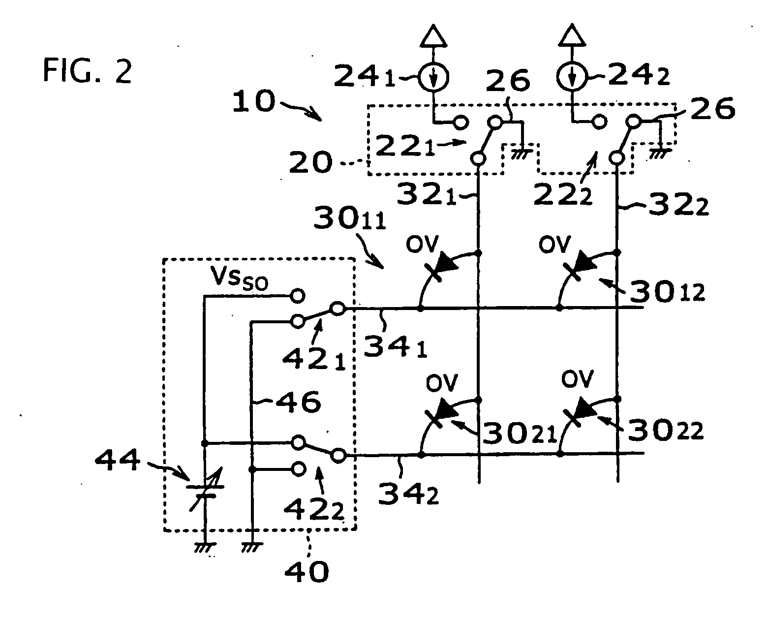 Organic EL display device and method of driving the device