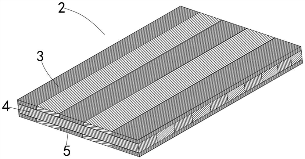 Novel wood chopping board not prone to cracking and chip shedding and production method thereof