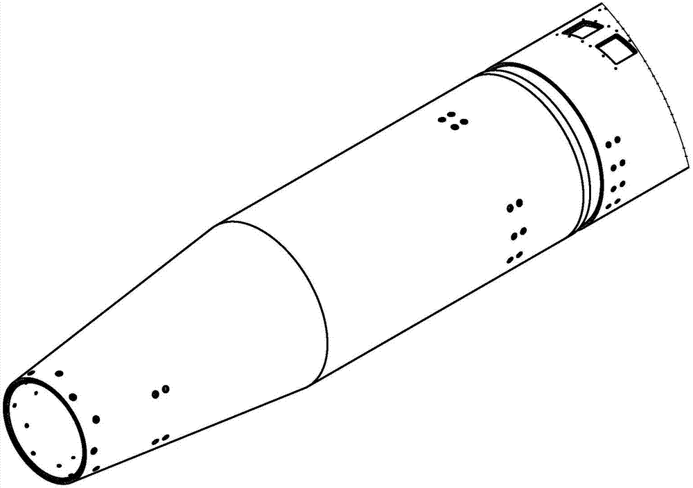 Preparation method of spaceflight projectile body heat shielding structure