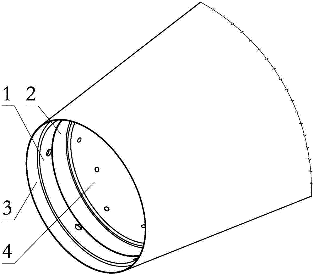 Preparation method of spaceflight projectile body heat shielding structure