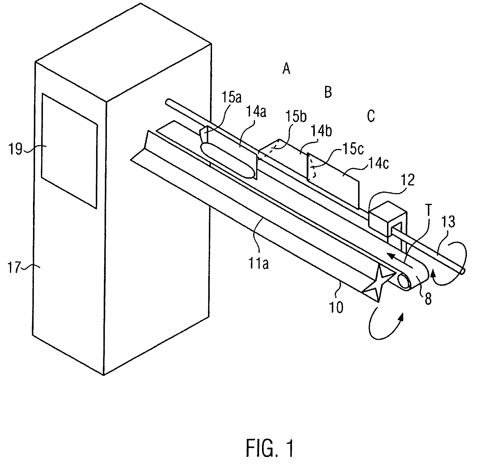 Device and method for the ordered deposition of parted sausage portions